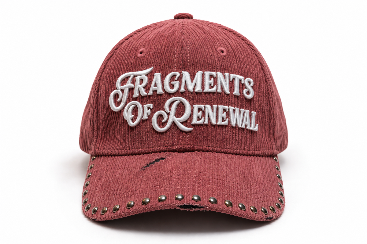 Rust corduroy cap