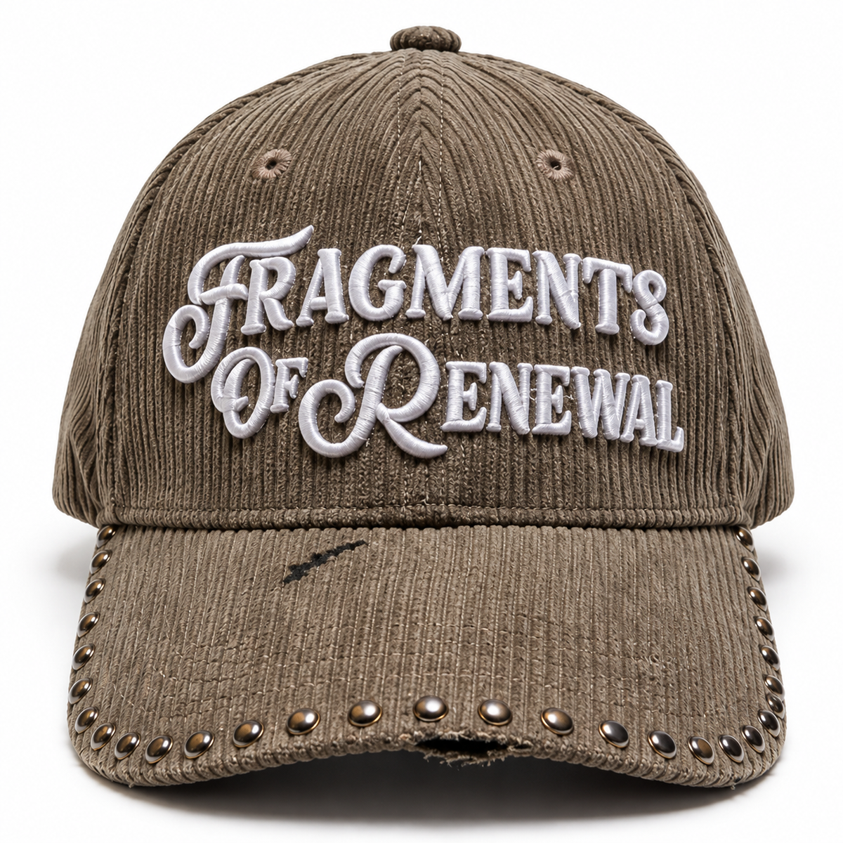 Taupe corduroy cap